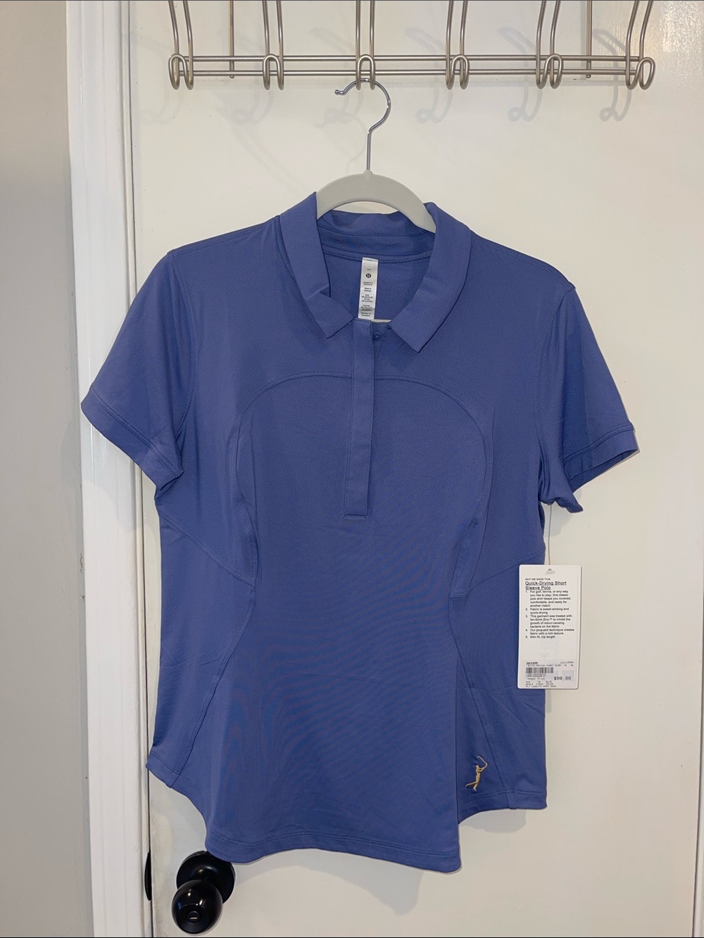 lululemon athletica Short Sleeve Polo Top - Blue